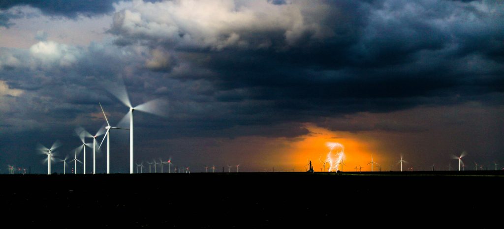 céu tempestuoso como a voz do senhor